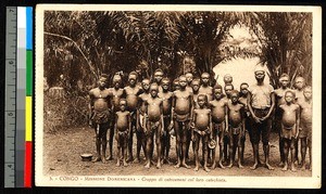 Catechumens with teacher, Congo, ca.1920-1940