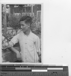 A seminarian at Ducheng, China, 1937