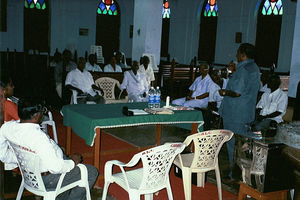 Forberedelsesmøde om Master planen for Arcot Lutheran Church, Indien