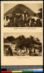 Images of a Christian family and a typical Christian village, Salem, India, ca.1920-1940