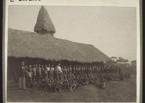 Mission school in Bali, Cameroon, with the missionaries Ernst and Keller