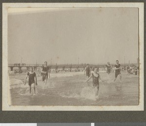 British soldiers bathing, Durban, South Africa, July1917