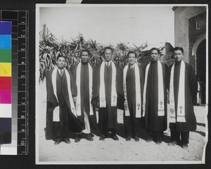 Newly ordained Chinese Pastors, Yongchun, China, 1948