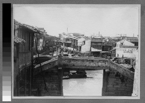 Bridge over a canal at Suzhou, China, ca.1920-1930