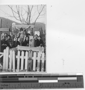 Blessing the Crucifix at Dalian, China, 1936