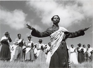 Group of malagasy dancers, in Madagascar