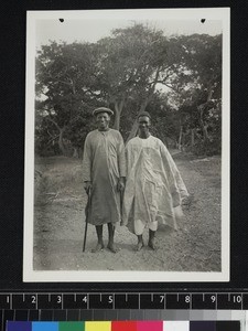 Portrait of two men, Banjul, Gambia, ca. 1910