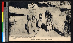 Five orphans with an adult, Algeria, ca.1920-1940