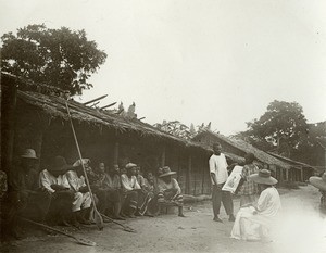 Lesson for adults, in Gabon