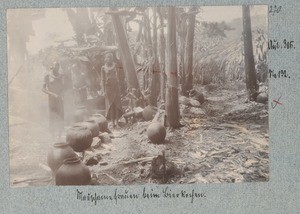 Machame women brewing beer, Tanzania