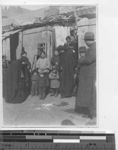 Maryknoll Sisters with people at Dalian, China, 1936