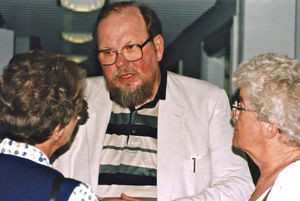 Reception i anledning af Danmissions fødsel, 1.1.2000. På billedet ses Jens Chr. Nielsen