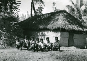 Young Caledonian boys of a tribe of Houaïlou