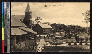 Clergy posed within mission, Luebo, Congo, ca.1920-1940