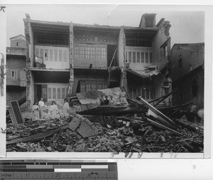 Destruction at Wuzhou, China, 1943