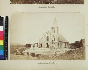 View of memorial church, Ambatonakanga, Madagascar ca. 1868