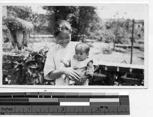 Two orphans at Luoding, China, 1935