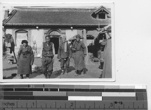 Elderly men at Dalian, China, 1937