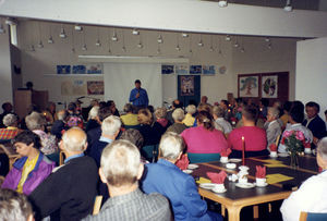 Foreign Missions event, Church House September 19, 1999 in Brædstrup. A section of participants