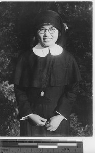 One of the postulants at Fushun, China, 1939