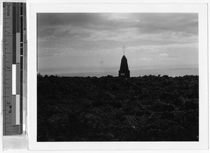 Monument to Hoopuloa Catholic Church, Hawaii, ca. 1945