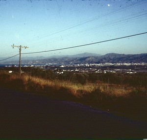 Malaga and bay from bus