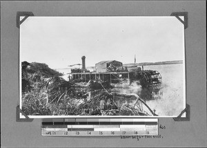 Steamer "Stevenson" at anchor, Zambezi, 1893