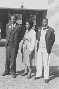 Landsstævne 1982 Ronne, to the right is Pastor Samson Amos with?