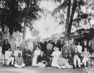 Conference for YMCA secretaries in Ennur, North India. January 1909 with Knud Heiberg