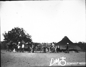 Swiss missionary on a round, Makulane, Mozambique, ca. 1896-1911