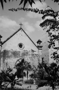 Syd Arcot distrikt, Indien. Kirken i Cuddalore - fra forsiden med tårnet til højre, 1965