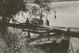 Missionary pirogue, in Gabon