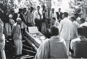 Inauguration of tombstone of Adèle Bonhotal in Ambositra, Madagascar