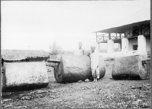 Yard of Chief Mareale's house in Marangu, Tanzania, ca.1901-1910