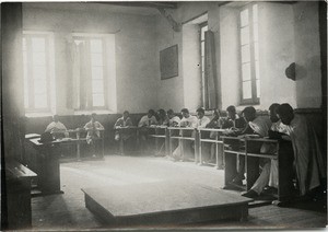 Classroom in the school Paul Minault in Antananarivo, Madagascar