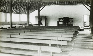 Baringa chapel interior, Congo, ca. 1900-1915