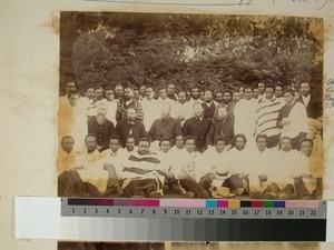 Seminary for pastoral education, students and teachers at Masinandraina, Madagascar,1893