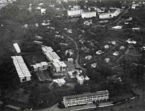 Buildings of schools, in Yaounde, in Cameroon