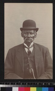 Portrait of elderly church member, Jamaica, ca. 1910