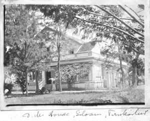 Arcot District, South India. The Danish Mission Bungalow at Siloam, Tirukoilur