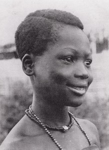 Young Bamum girl, in Cameroon