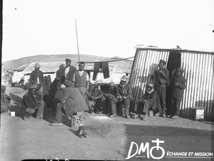 Street scene in a compound, Pretoria, South Africa, ca. 1896-1911