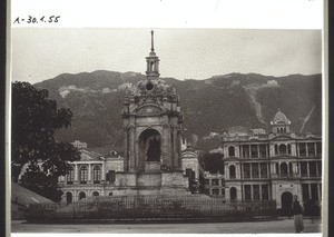 Denkmal der Königin Viktoria von England im Hafen von Hongkong (Cina)