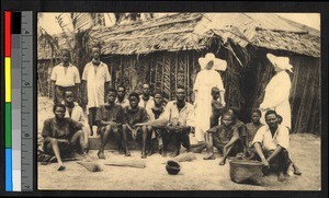 Missionary sisters with goiter patients, Congo, ca.1920-1940