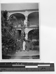 Seminarians at the Maryknoll Seminary at Meixien, China, 1928