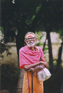 Dialogcentret Quo Vadis, Tiruvannamalai, Sydindien. En hellig Hindu mand (Sadhu)