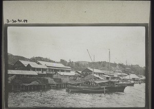 Hafen v. Sandakan auf Nord-Borneo