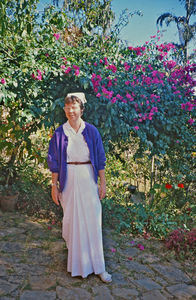 Missionary and Nurse, Mikala Winterø, 1990. Sent by Danish Santal Mission to UMN, Nepal, 1988-9