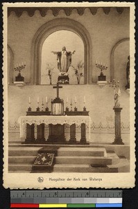 Church altar at Wafanya, Congo, ca.1920-1940