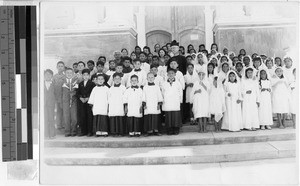 First Communion group, Huehuetenango, Guatemala, 1944